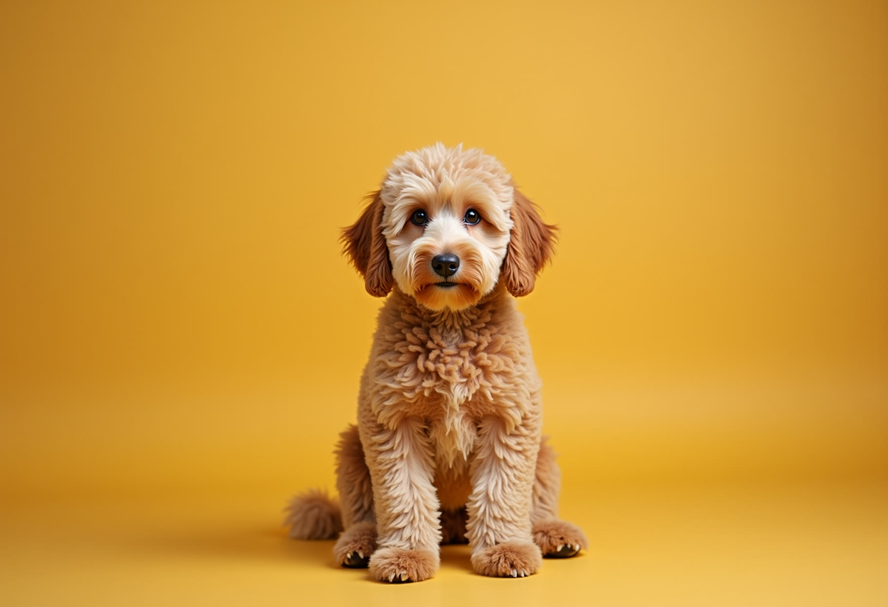 Goldendoodle full groom — matting worked out without a shave-down